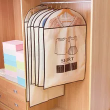 6 шт. нетканое домашнее платье костюм чехол для одежды для защиты от пыли чехол для одежды для вешания пальто костюм Защита сумка для хранения Органайзер для гардероба