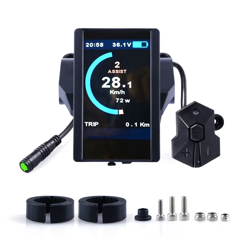 

850C Full Color LCD DP C14 LCD Display Available for Bafang Electric Bicycle BBS02 BBSHD 36V/48V Electric Bicycle Motor