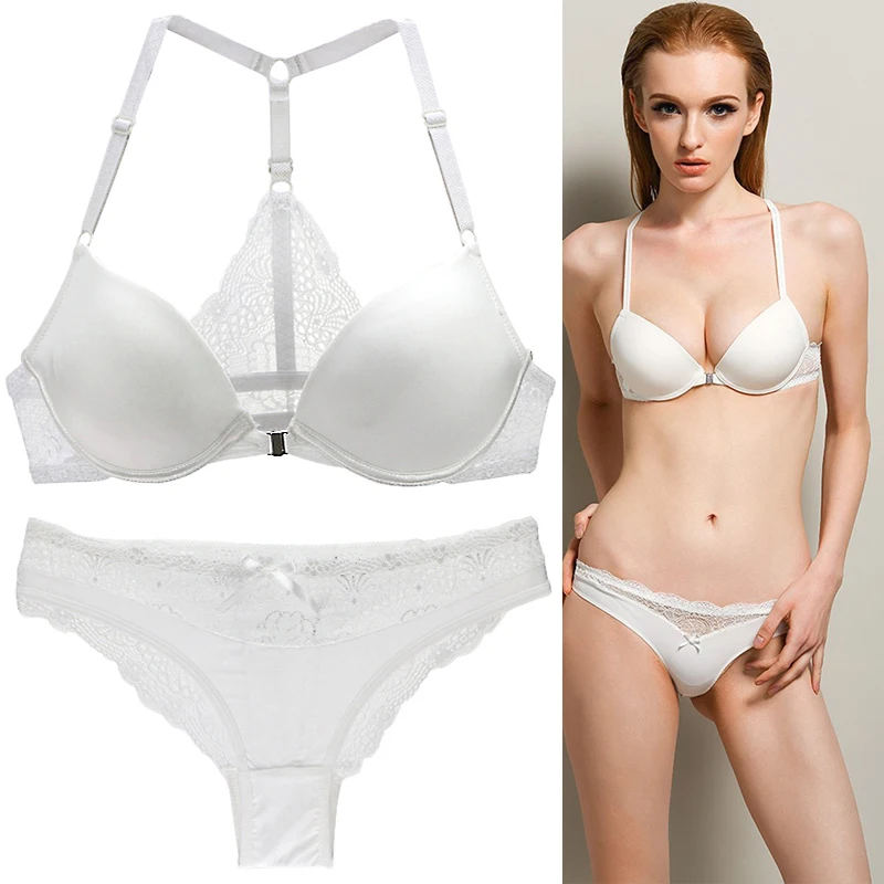Hot Sale 8 Color Sexy Elegant Bra and Panty Set Women Bras Underwear Lady push up bra Lingeries bra sets brief set lingerie set