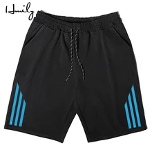 HMILY мужские летние новые хлопковые шорты свободного кроя мужские тренажерные залы Свободные Мужские штаны для бега и тренировок брендовые Короткие штаны Плюс Размер 6XL 7XL