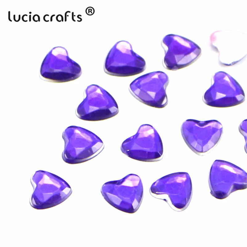 Lucia crafts 250 шт./1000 шт. 4 мм прозрачные цвета/стразы с красным сердцем аксессуары для