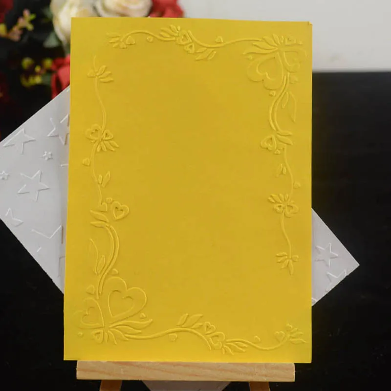 

Flower vine frame embossing folder background for DIY Scrapbooking Decorative Embossing card making