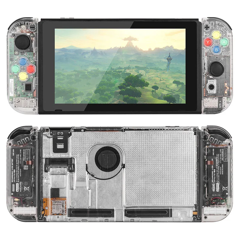 Корпус Корпуса чехол для shand Switch NS консоли joycon Shell - Цвет: MatteClear Whole set