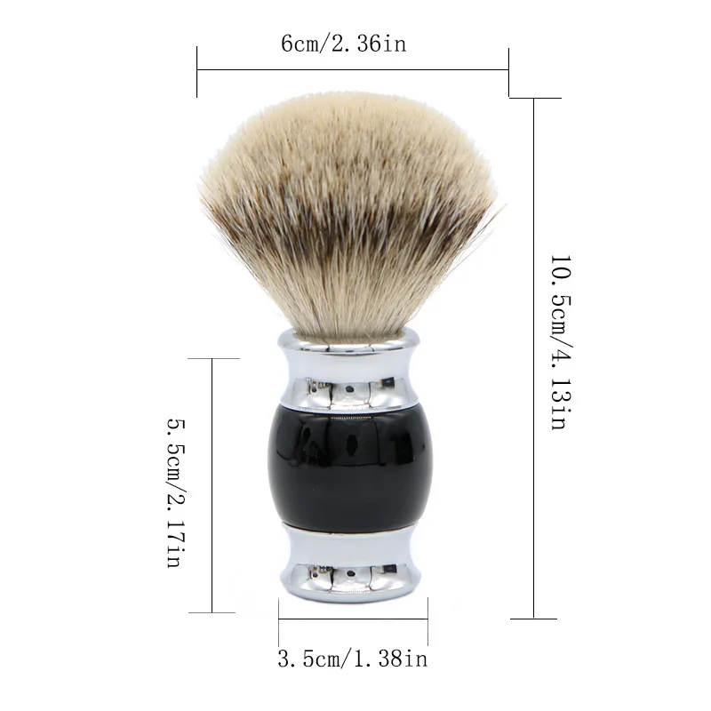 HAWARD RAZOR Professional 100 Badger Hair Shaving Brush New Product New Experience Metal And Resin Handle 3