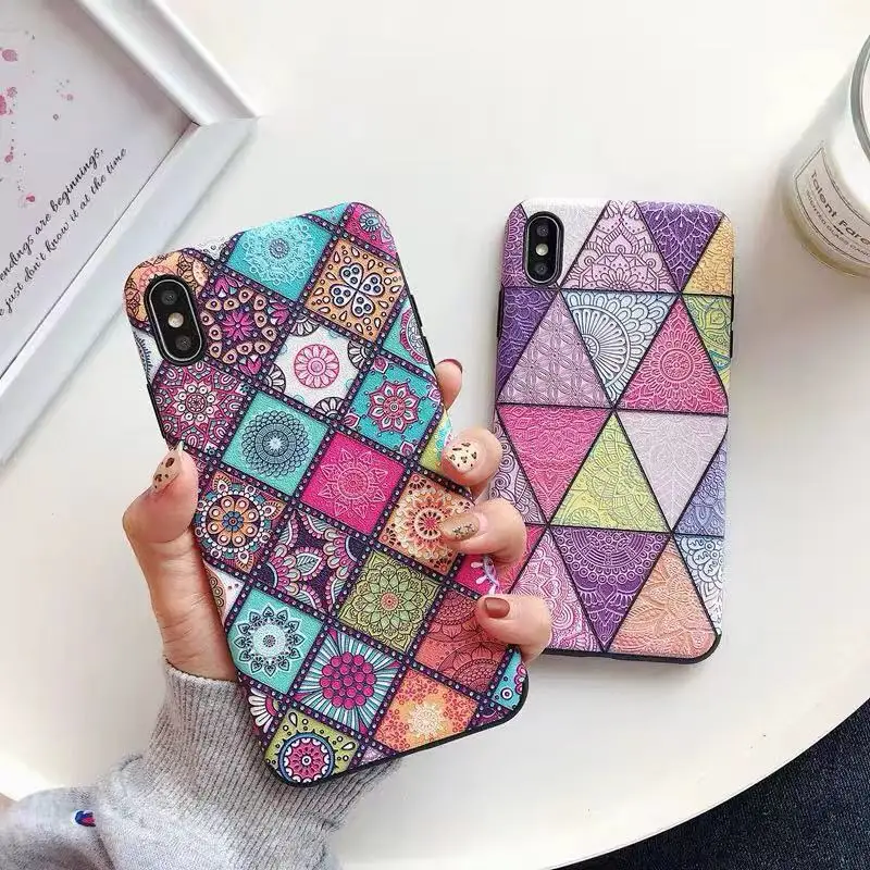 

Soft TPU 3D Lace Phone Case for 0PP0 R9/ R9 Plus/ R9s / R9s Plus/R11/ R11 Plus/ R11s/ R11s Plus Emboss Flower Cover