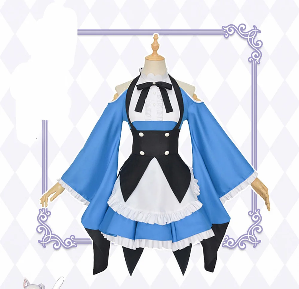 VEVEFHUANG Re Zero Kara Hajimeru Isekai Seikatsu Ram u RAM Remu REM парики для горничной фартук платье женщин