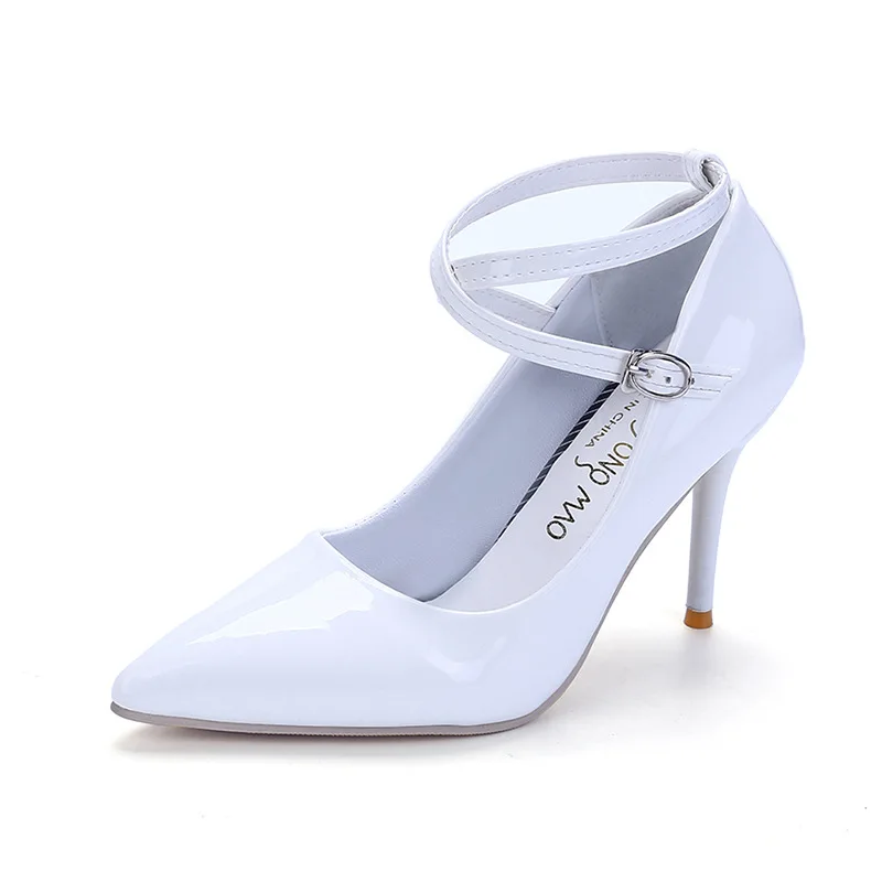 

Free shipping In the spring and autumn 2018 In autumn, the new pointy stiletto heels are stitched into the shoes of the women's