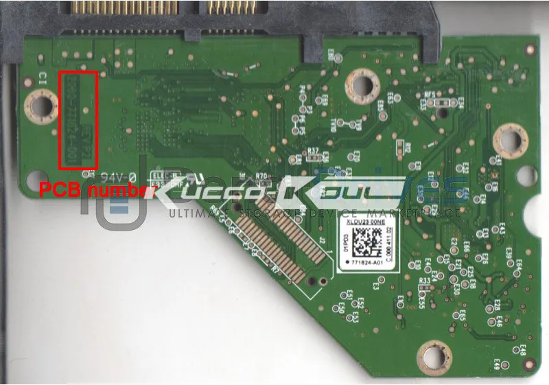 HDD печатная плата 2060-771824-001 REV P2 для жесткого диска WD 3 5 SATA WD10EZLX восстановление