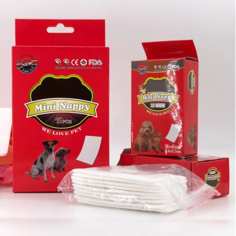 

High Quailty Pet Dog Menstrual Pad for Female Preventing Leaks Dogs Super-Absorbent Physiological Mat Detachable Diaper Pads