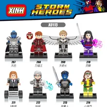 60 комплектов, предпродажа, 9 июня,, Люди Икс, Apocalypse, проф. Х/Магнето, строительные блоки, модель игрушек