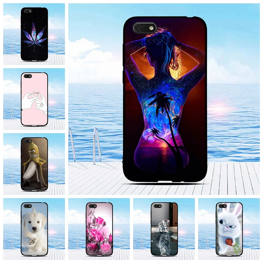 

For Huawei Y5 Y5 Prime 2018 Silicone Phone Case For Honor 7S 7A Cover Stylish Capa Case For Honor Play 7 Fundas Bumper 5.45 inch