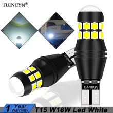 TUINCYN 2000lm T15 W16W светодиодный светильник Canbus 921 912 на танкетке, лампа заднего хода, внешняя лампа для автомобиля, 6500K белый, высокая мощность, супер яркий