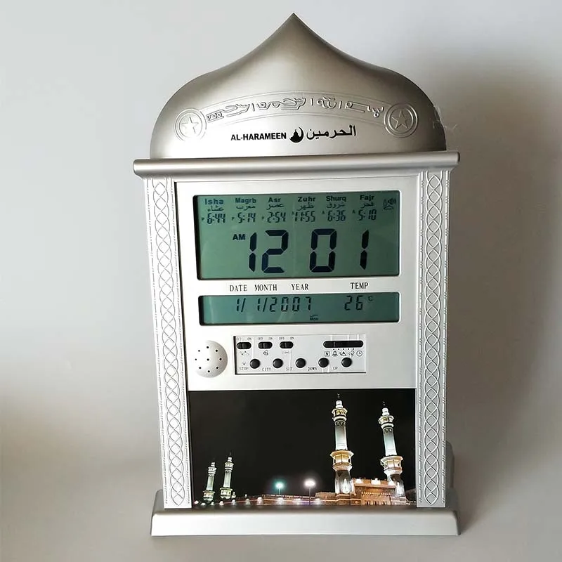 Мусульманская Мечеть Azan часы с будильником и системой управления исламский Al