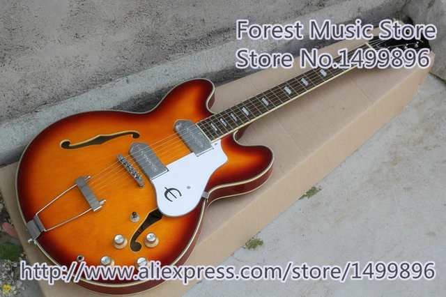 Cheap Hot Selling Hollow Body Electric Jazz Guitars With Chrome Hardware From China Musical Factory