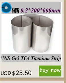 0.5x200x400mm titanium liga tira uns gr5 tc4