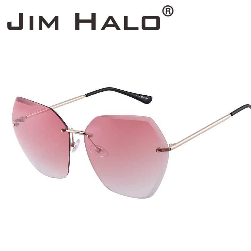 hexagonal rimless glasses