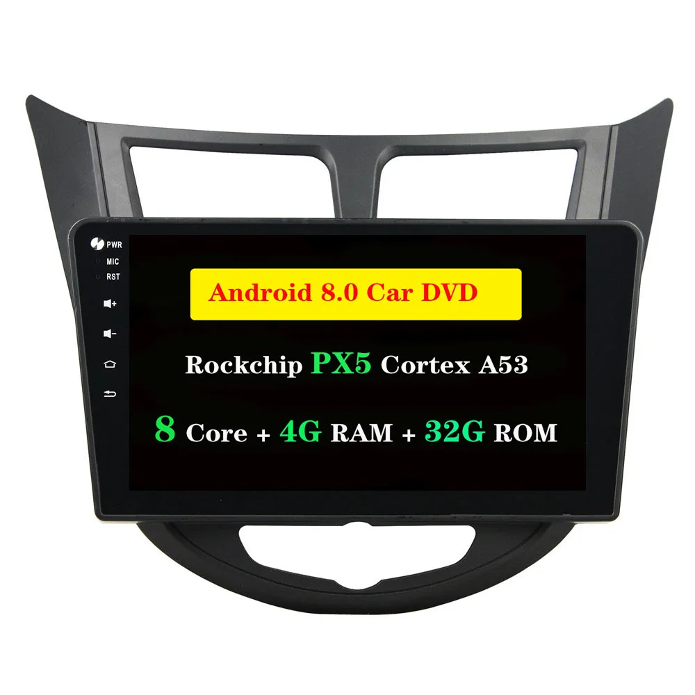 

Ectwodvd 4G RAM 32G ROM Octa Core 8.0/8.1 Car DVD for Hyundai Verna,Accent,Solaris 2011-2012 Radio Stereo CD Play GPS Navigation
