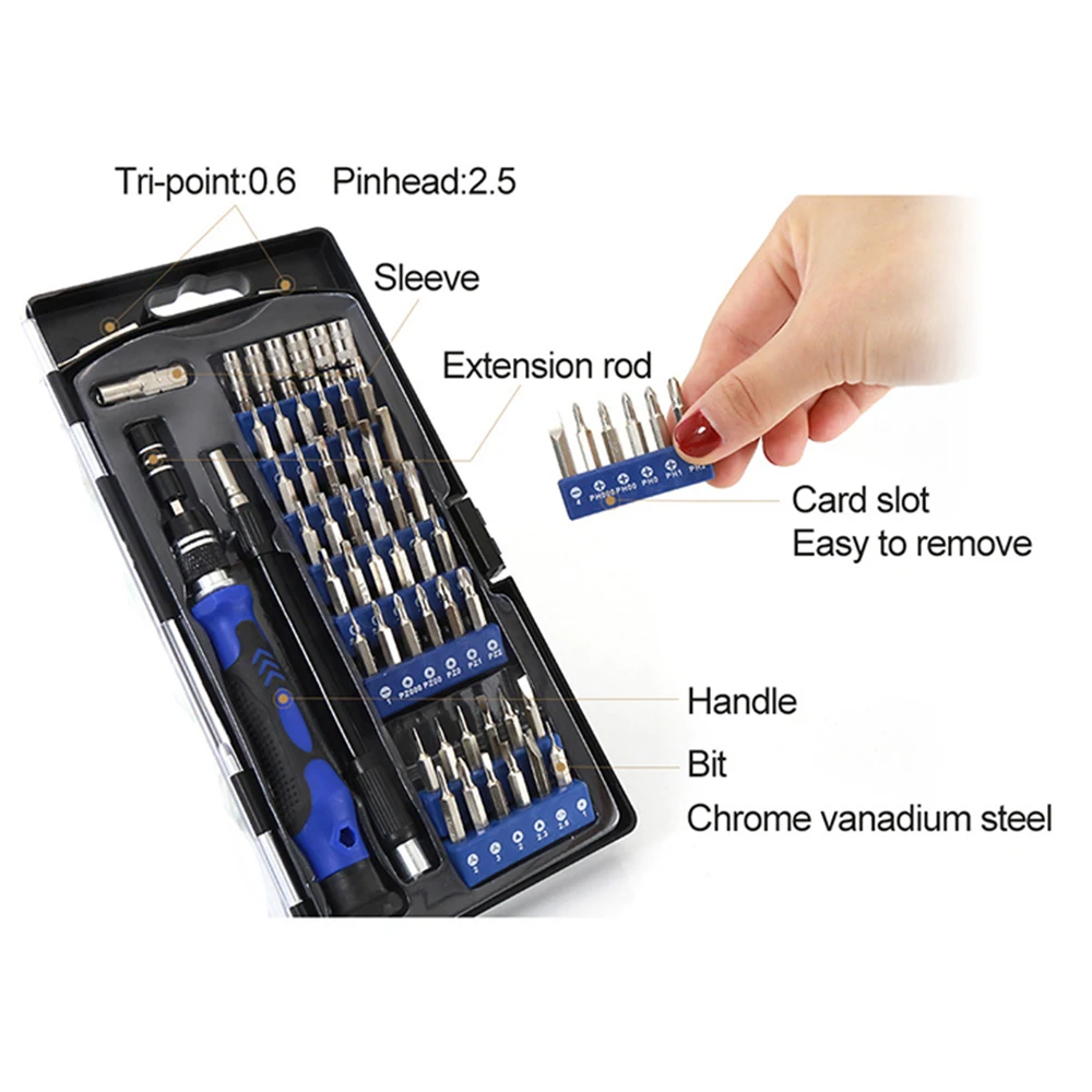 80 в 1 Набор прецизионных отверток с набор магнитных отверток 56 бит Инструменты для ремонта iPhone 7 macbook PC телефон ручные инструменты
