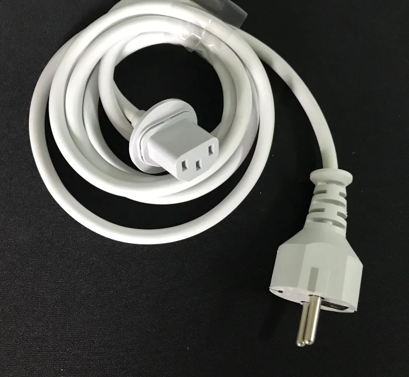  Free shipping 10pcs/lot Europe Plug 1.8M Power cord cable for IMAC Computer Macbook EU plug charger