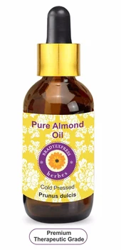 

FRee Shipping Pure Almond Oil Prunus dulcis 100% Natural Premium Undiluted Uncut Cold Pressed 5ML