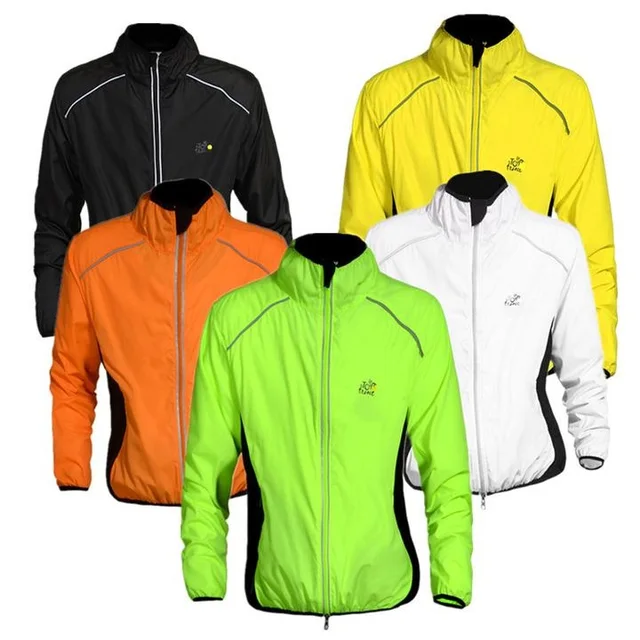 Reflective Lightweight Jackets High Visibility Wind Rain Coat for Men