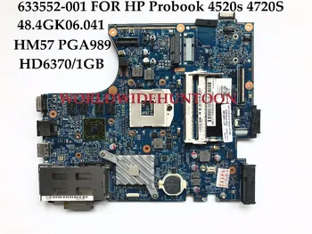 

High quality 48.4GK06.041 for HP Probook 4520S 4720S laptop Motherboard 633552-001 HM57 PGA989 DDR3 HD6370/1GB 100% Fully Tested