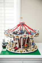 Lepin 15013 City Sreet Ceator Carousel Model Building Kits Mini Figures Blocks Toy Compatible 10196 with