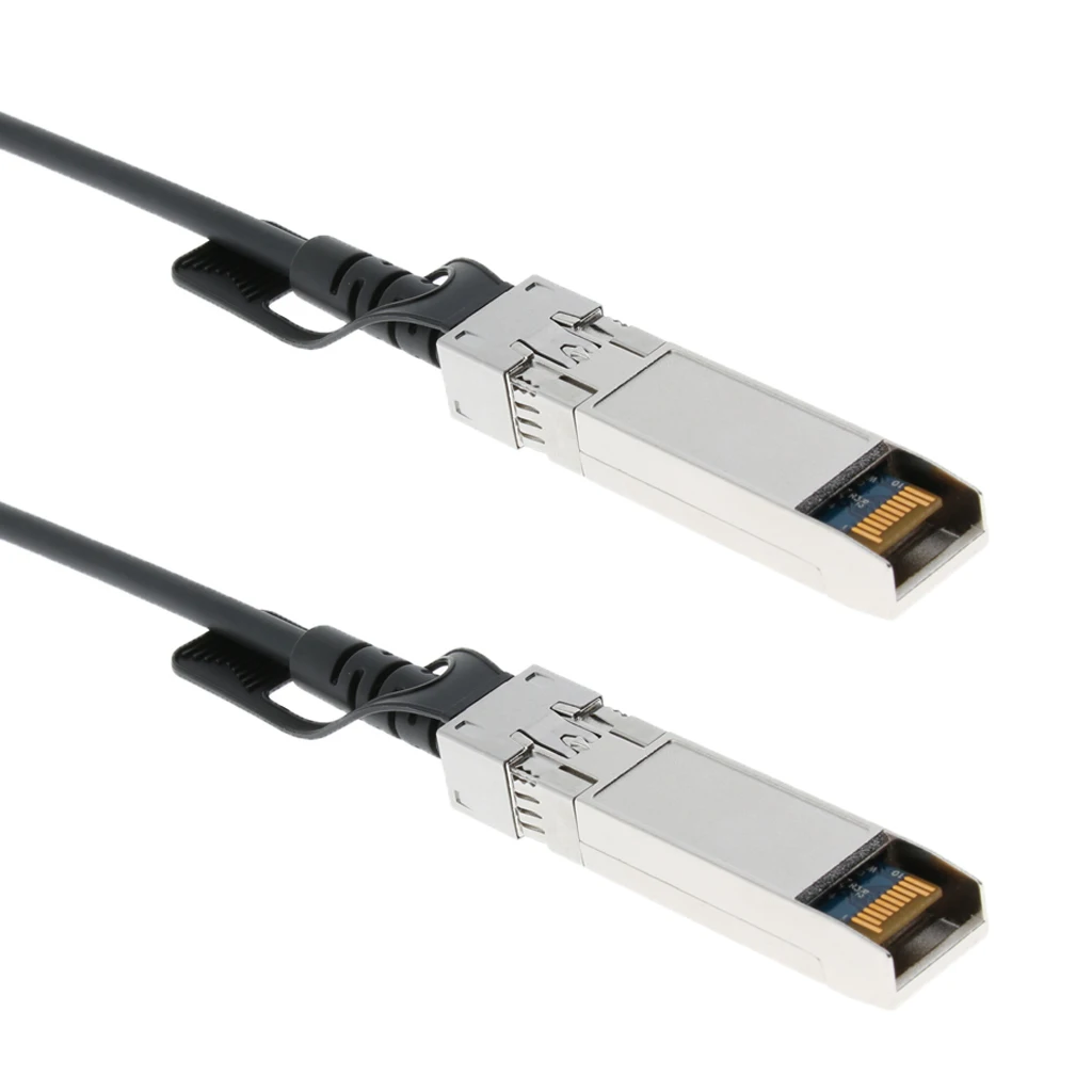 SFP + к SFP + кабель прямого подключения (SFF-8431 к SFF-8431), Пассивный, 10 Гбит/с Ethernet Cooper Breakout кабель сплиттер, 2 метра