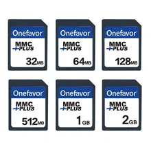 Onefor – carte multimédia MMC, 32 mo 64 mo 128 mo 256 mo 512 mo 1 go, 13 broches pour ancien appareil photo, 5 pièces