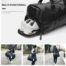 Женская Мужская кожаная дорожная сумка, Водонепроницаемая спортивная сумка из искусственной кожи для девочек и мальчиков, Студенческая Дорожная сумка на плечо