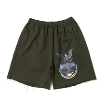 Летний сезон 6 Шорты мужские женские тренировочные брюки хип хоп Kanye West хлопковые шорты Eagle Calabasas сезон 6 пляжные шорты