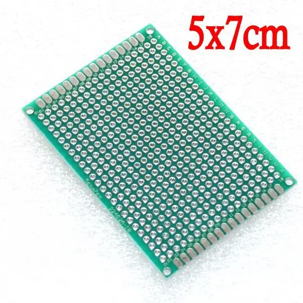 

10PCS Double Side Prototype PCB nned Universal Breadboard 5x7 cm 50mmx70mm