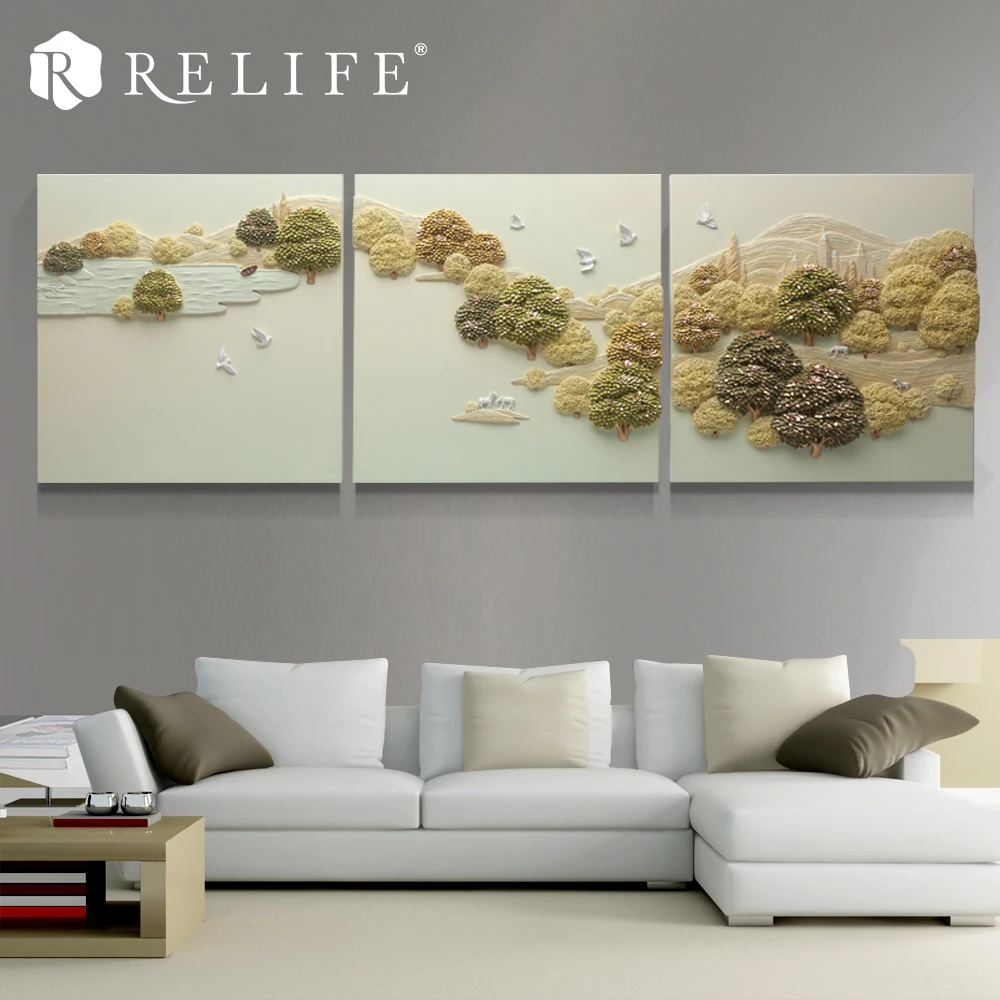 Buy 3 Panel Combined Triptych Paintings Home Decor