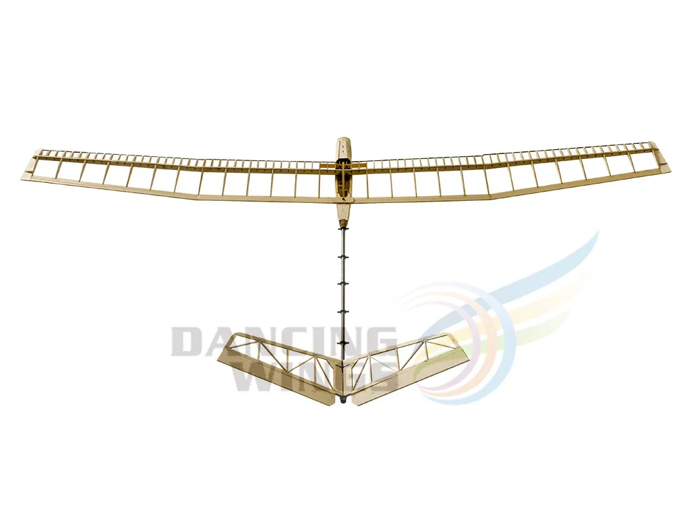 RC Plane Glider 1.4M Balsa Wood Airplane Model Building Kits UZI Radio