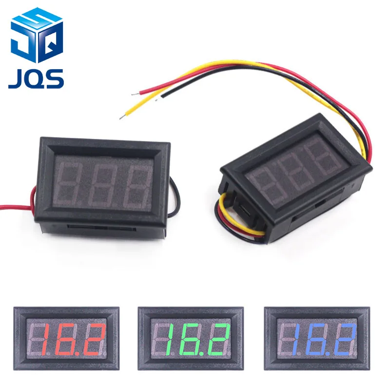 

0.56 Inch Mini Red Green Blue LED Display Panel Voltage Meter Voltmeter Home Use Voltage 3 Three Digital DC 4.5V 30V 2 / 3 Wires