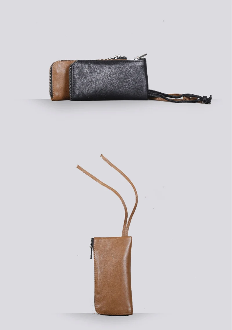 AETOO кожаный бумажник ручной работы из воловьей кожи для ключей