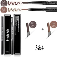 

Romate Halo 2pcs/lot 5 Colors 24 Hours Natural Long-lasting Fashion Eye Brow Tint Cosmetics Waterproof Black Brown Eye Makeup