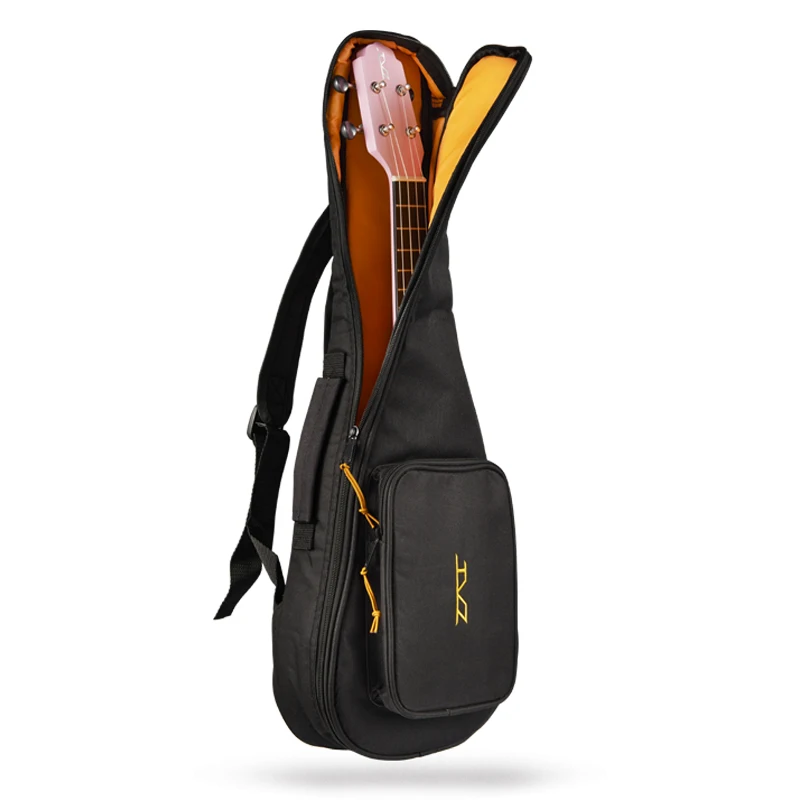 Hanknn 21 23 24 26 Inches Ukulele Bag Sponge Padded Bag Acoustic mini Guitar Uke Guitar Case Musical Instrument Children Gig Bag1