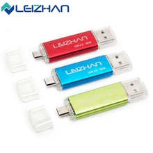 LEIZHAN OTG USB флеш-накопитель Micro USB флеш-накопитель 128 Гб 64 ГБ 32 ГБ 16 ГБ 8 ГБ 4 ГБ Android телефон флеш-накопитель 2,0 USB флешка мобильный u-диск