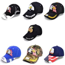 Baseball Cap Women Men Casual Style Eagle American Flag USA Embroidered Sunshade Peaked Hat Headwear Outdoor Sports Wear