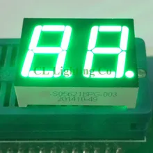 0,5" дюймовый 1 бит 7 сегментный чистый зеленый светодиодный дисплей статическое состояние цифровая трубка пластиковый металлический общий анод