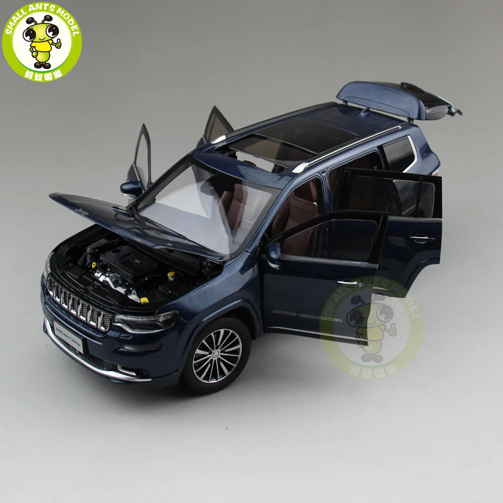 1/18 Jeep Grand Commander Fiat Chrysler литой металлический Автомобиль Suv Модель Коллекция подарок синий цвет