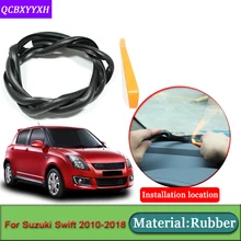 Автостайлинг для Suzuki Swift 2010- анти-звуконепроницаемые не пропускающие шума пылезащитные панели автомобиля Лобовое стекло уплотнительные полосы авто аксессуары