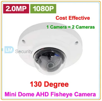 

Lihmsek 2MP AHD Camera Fisheye 1080P 2.0MP CCTV Camera Full HD Indoor Internal Use Mini Dome Camera with 130 degree lens