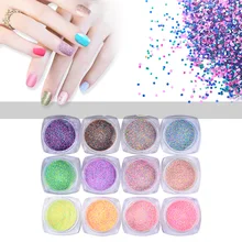 1 Box Dazzling Finest Candy Sugar Nail Glitter Powder Dust Charm 3D Nail Art Decoration Tools
