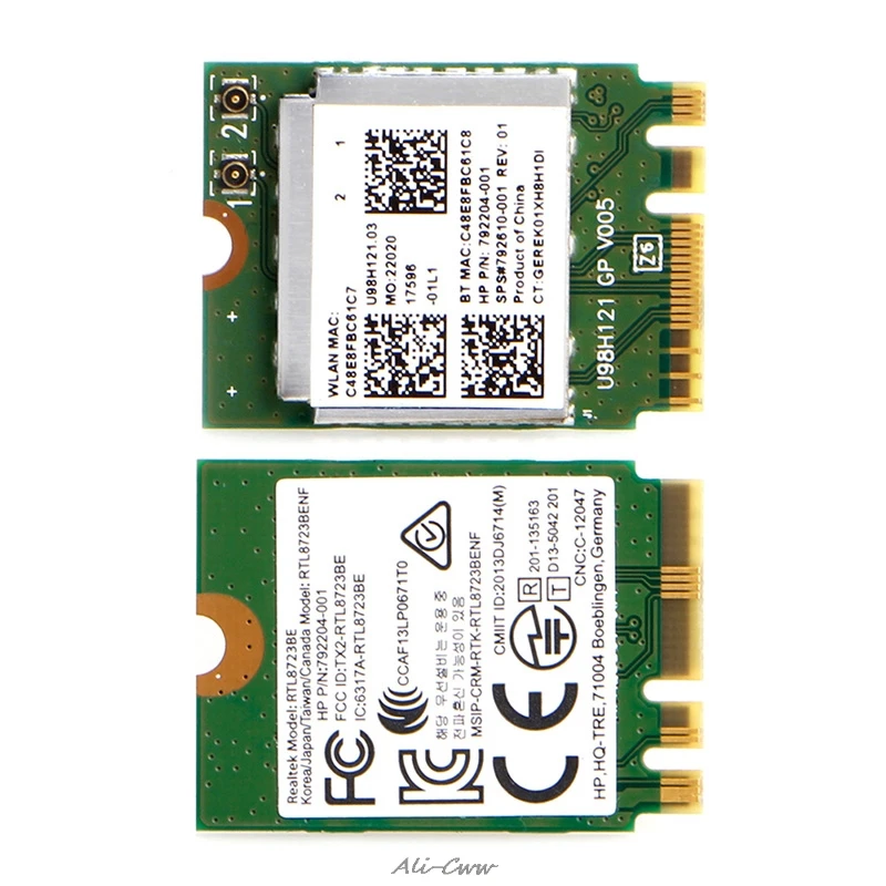 2018 мини беспроводной WIFI интерфейс карты RTL8723BE 792204 001 для HP DELL Asus|Сетевые карты| |