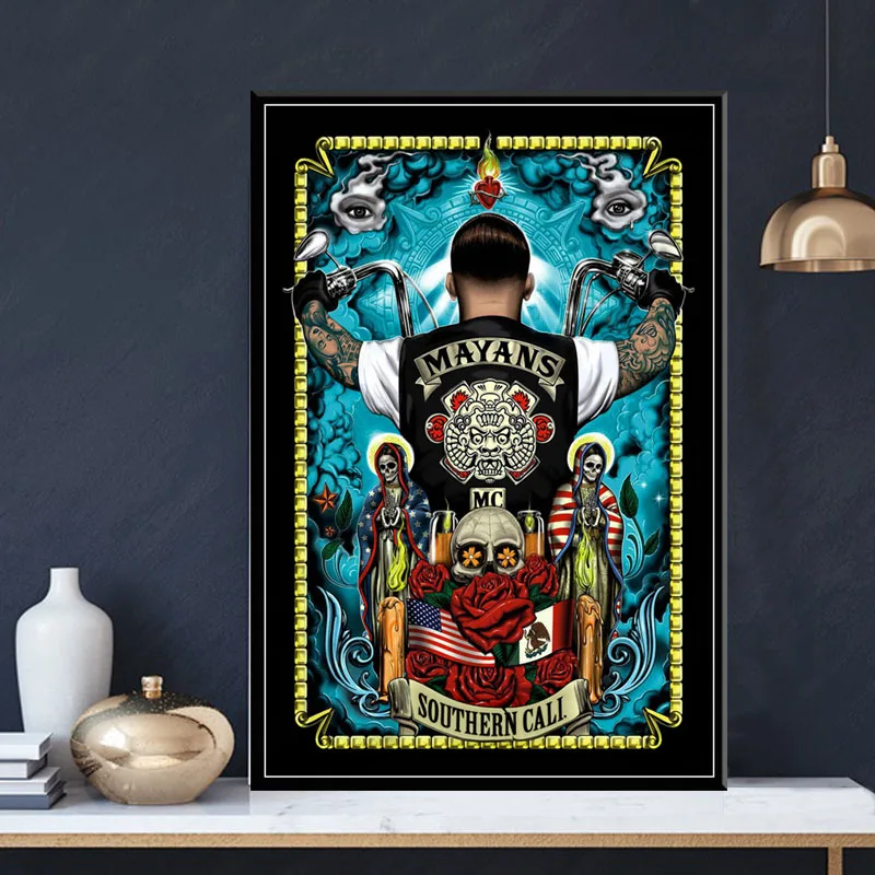 P674 Горячие Mayans MC 2018 сериалы шоу сезон на заказ художественная живопись Шелковый