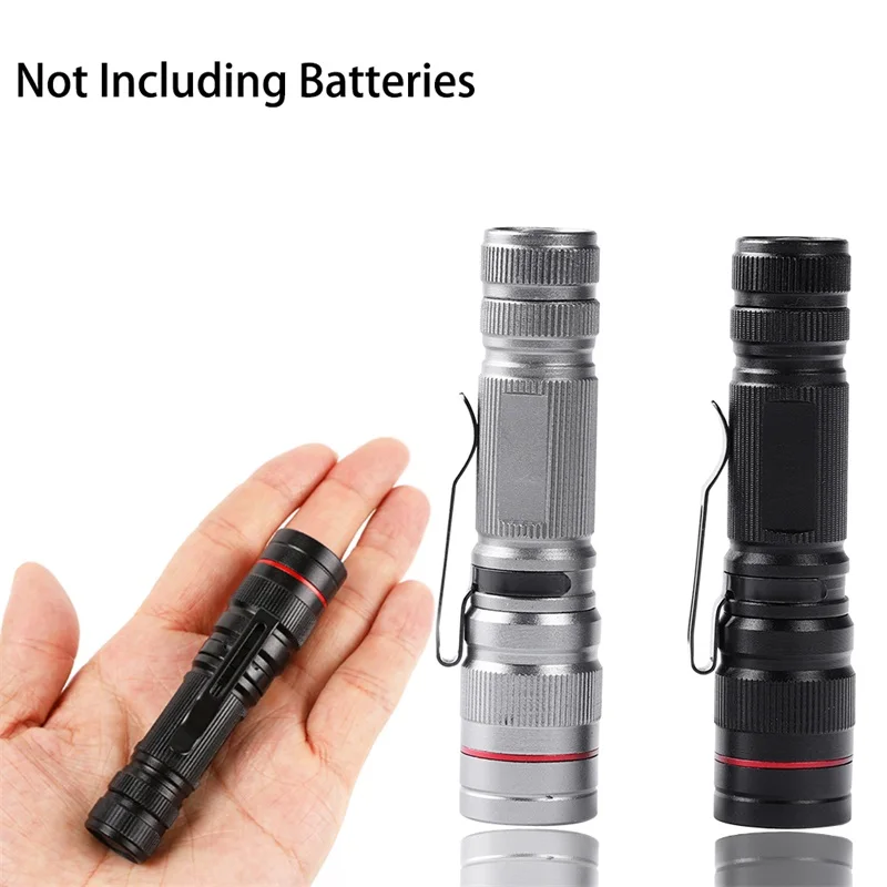 1Pcs 3 Model Zoomable Mini Portable Lanterna Q5 LED Flashlight Torch light For outdoor lightingWaterproof Aluminum