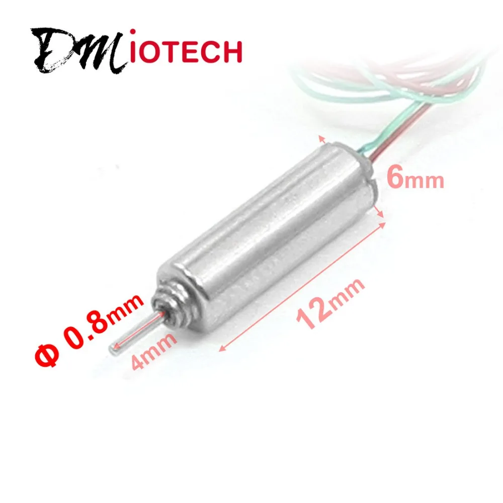 

Shaft Diameter 0.8mm x 4mm RC Airplane Model Spare Tool 2-Terminals Magnetic DC Motor 3V 8000RPM 6mm x 12mm (D*L) Discount 50
