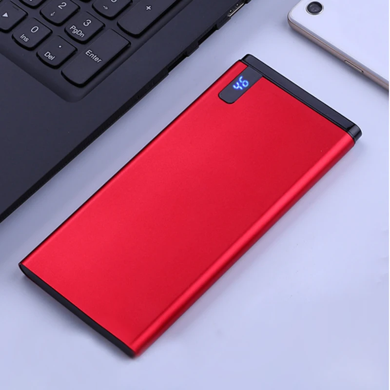 Cena 20000mAh przenośny Ultra cienki LED moc wyświetlacza banku 2.1A szybka ładowarka Powerbank telefon ładowarka dla Huawei Samsung iPhone Xiaomi